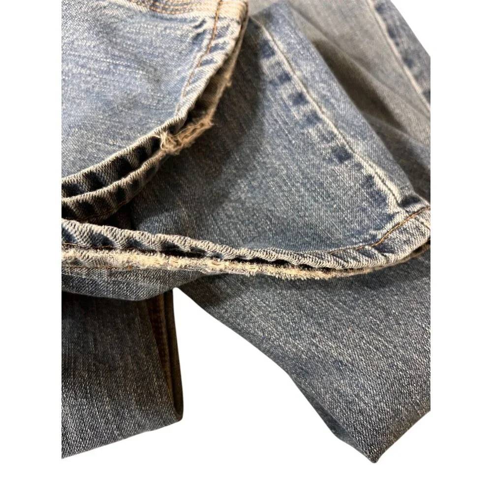 Carhartt Mens Blue Denim Straight Fit Jeans Relaxed Fit 34x34 Pants RN 14806 - Picture 8 of 15
